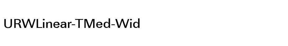 font URWLinear-TMed-Wid download