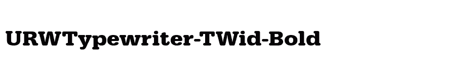 font URWTypewriter-TWid-Bold download