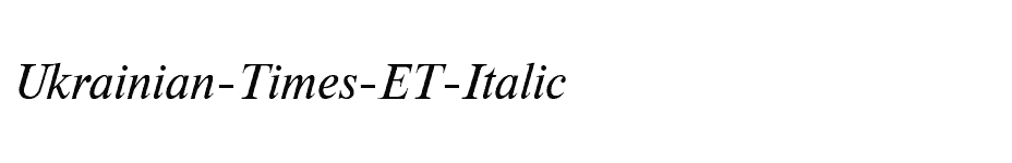 font Ukrainian-Times-ET-Italic download