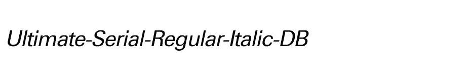 font Ultimate-Serial-Regular-Italic-DB download