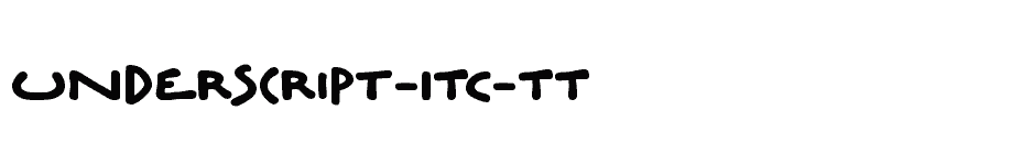 font Underscript-ITC-TT download