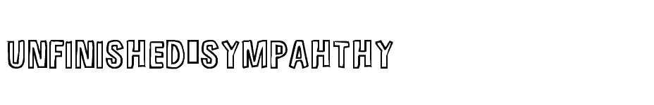 font Unfinished-Sympahthy download