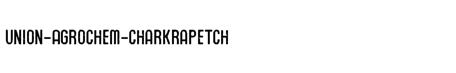 font Union-Agrochem-Charkrapetch download