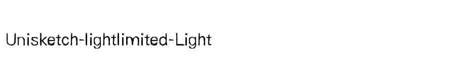 font Unisketch-lightlimited-Light download