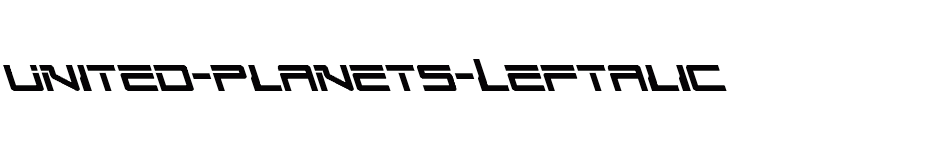 font United-Planets-Leftalic download