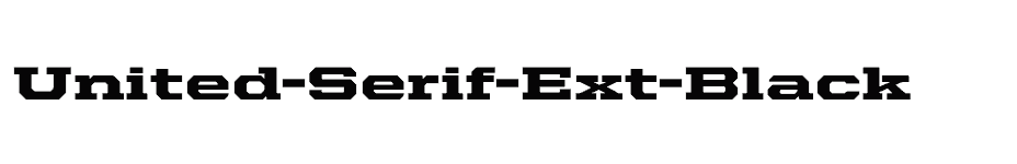 font United-Serif-Ext-Black download