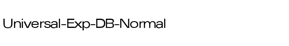 font Universal-Exp-DB-Normal download