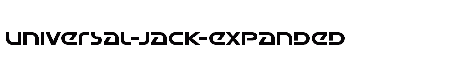 font Universal-Jack-Expanded download