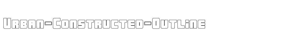font Urban-Constructed-Outline download