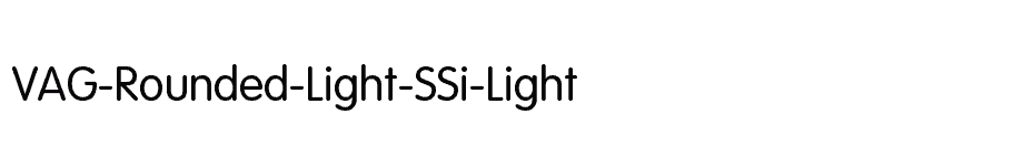 font VAG-Rounded-Light-SSi-Light download