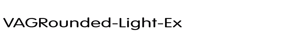 font VAGRounded-Light-Ex download