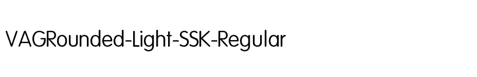 font VAGRounded-Light-SSK-Regular download