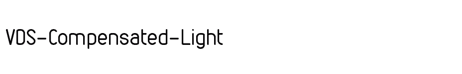 font VDS-Compensated-Light download