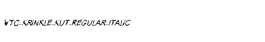 font VTC-Krinkle-Kut-Regular-Italic download