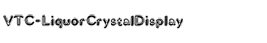 font VTC-LiquorCrystalDisplay download