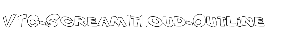 font VTC-ScreamItLoud-Outline download