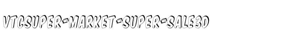 font VTCSuper-Market-Super-Sale3D download