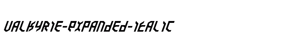 font Valkyrie-Expanded-Italic download