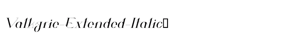 font Valkyrie-Extended-Italic� download
