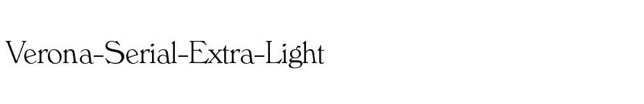 font Verona-Serial-Extra-Light download