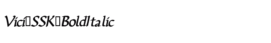 font Vici-SSK-BoldItalic download