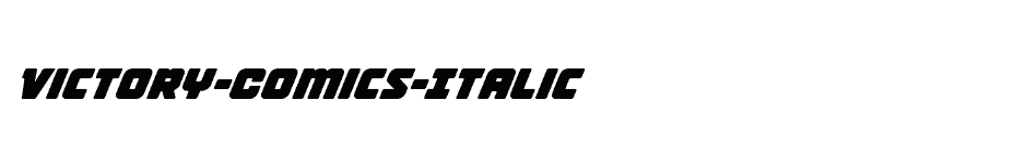font Victory-Comics-Italic download