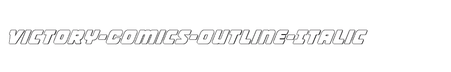 font Victory-Comics-Outline-Italic download