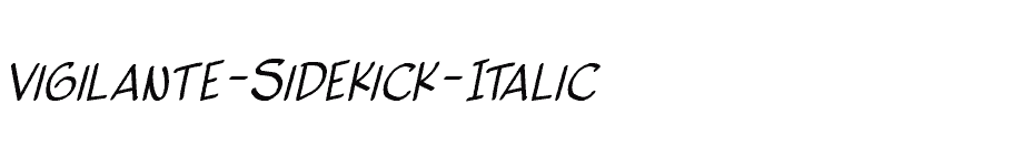 font Vigilante-Sidekick-Italic download
