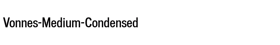 font Vonnes-Medium-Condensed download