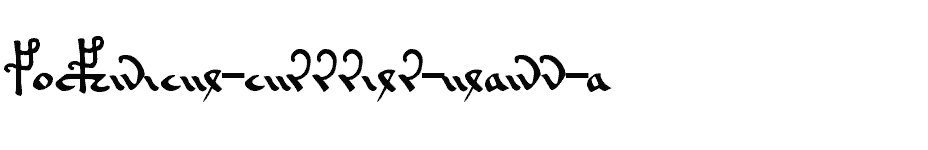 font Voynich-Currier-Hand-A download