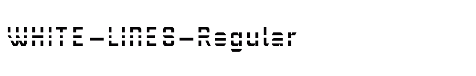 font WHITE-LINES-Regular download