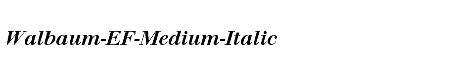 font Walbaum-EF-Medium-Italic download