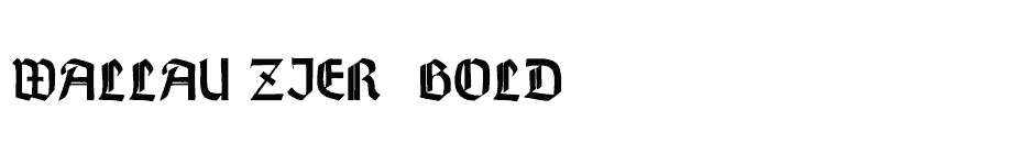 font Wallau-Zier--Bold download