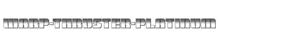 font Warp-Thruster-Platinum download