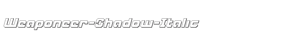 font Weaponeer-Shadow-Italic download