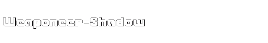 font Weaponeer-Shadow download