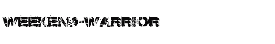 font Weekend-Warrior download