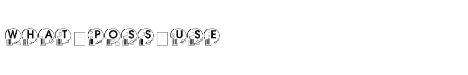 font What-Poss-Use download