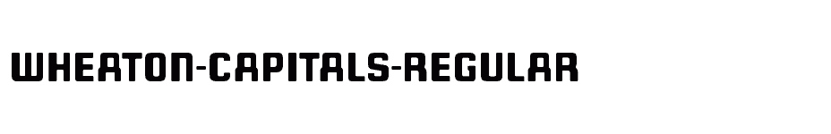 font Wheaton-Capitals-Regular download