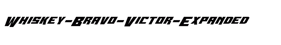 font Whiskey-Bravo-Victor-Expanded download