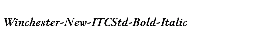 font Winchester-New-ITCStd-Bold-Italic download