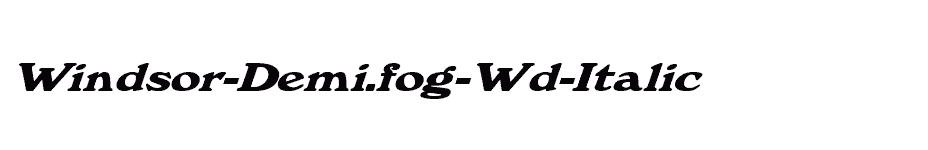 font Windsor-Demi.fog-Wd-Italic download