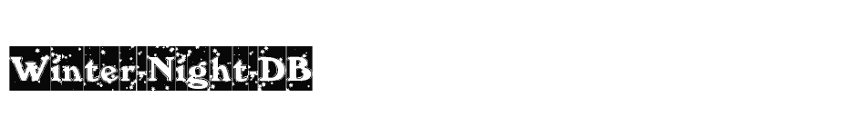 font Winter-Night-DB download