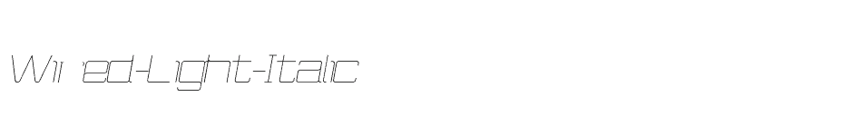 font Wired-Light-Italic download