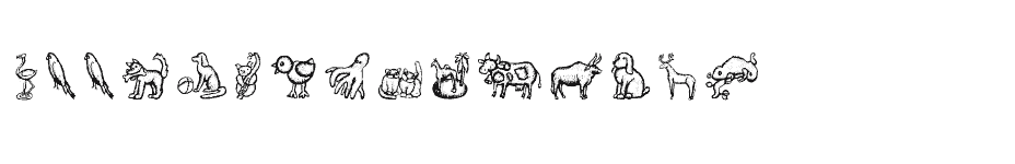 font Woodcut-Animals download