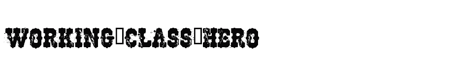 font Working-Class-Hero download