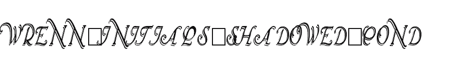 font Wrenn-Initials-Shadowed-Cond download