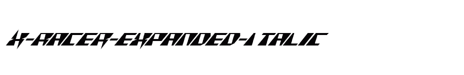 font X-Racer-Expanded-Italic download