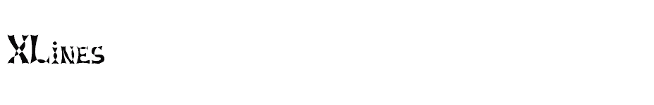 font XLines download