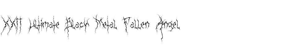 font XXII-Ultimate-Black-Metal-Fallen-Angel download